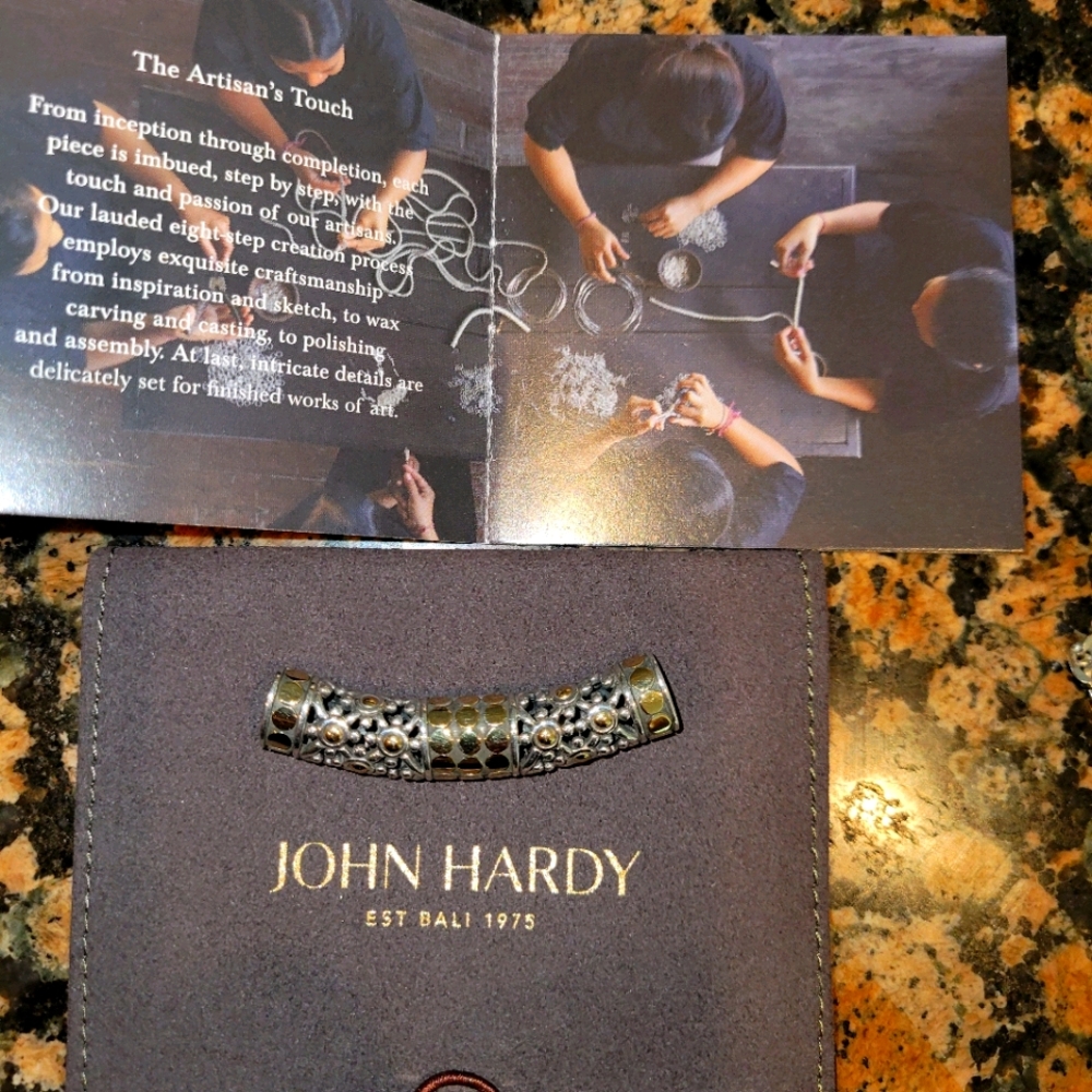 John Hardy Pendant Slide 18k Gold Circles